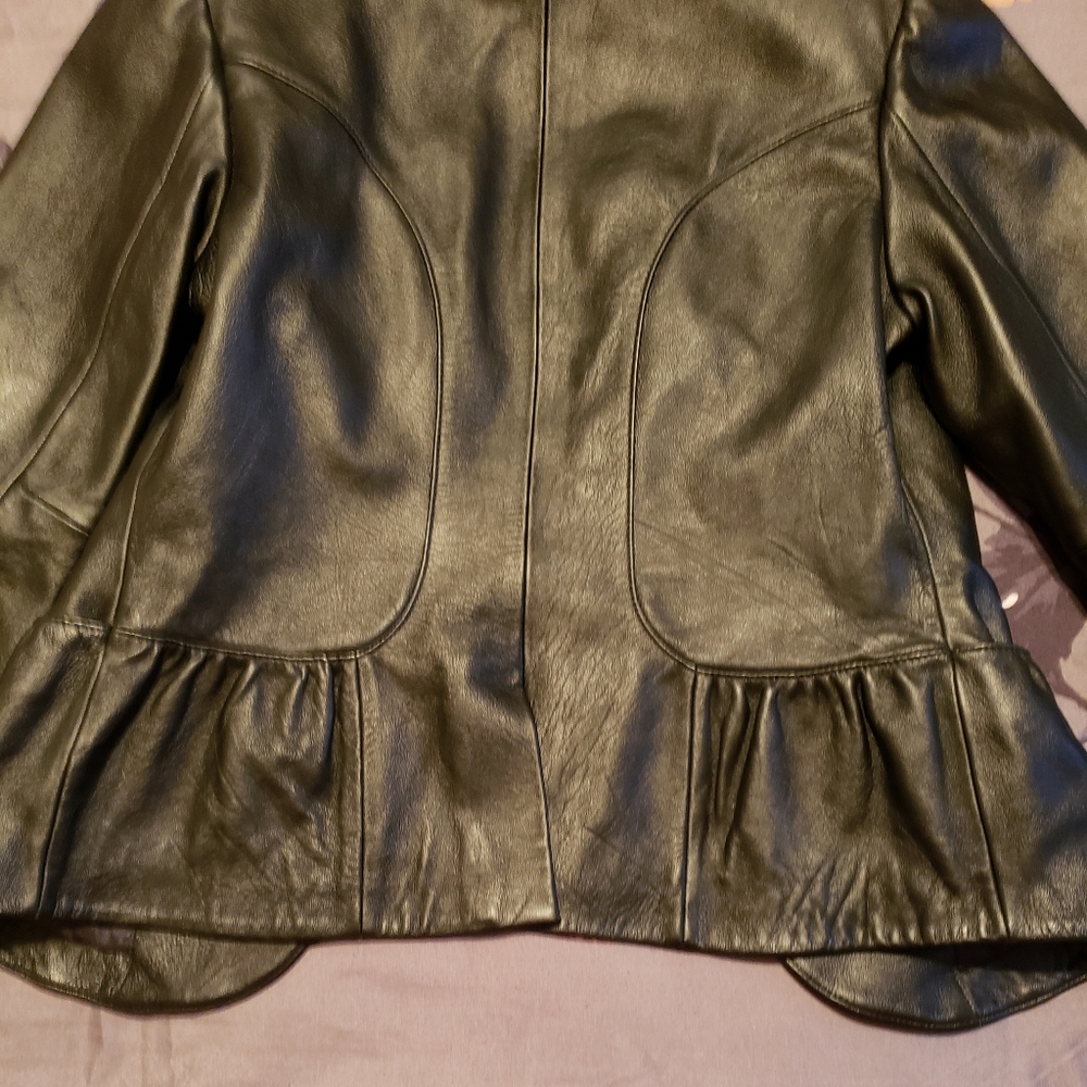 TRENDY leather Blazer - Picture 7 of 11